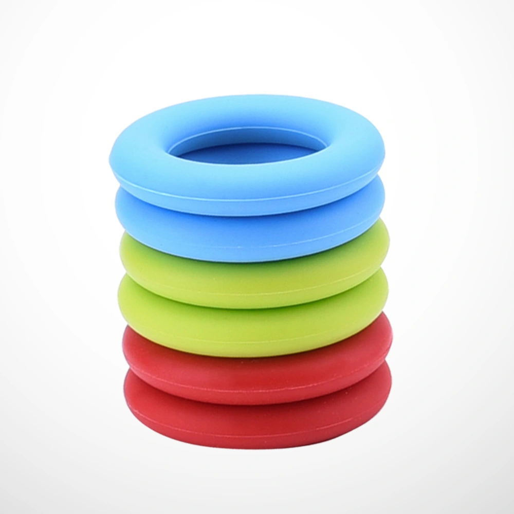 6pcs Separate Silicone Coasters Anti-slip Cup Mat Heat Insulation Pot Holder for Home Restaurant (Mixed Colors)