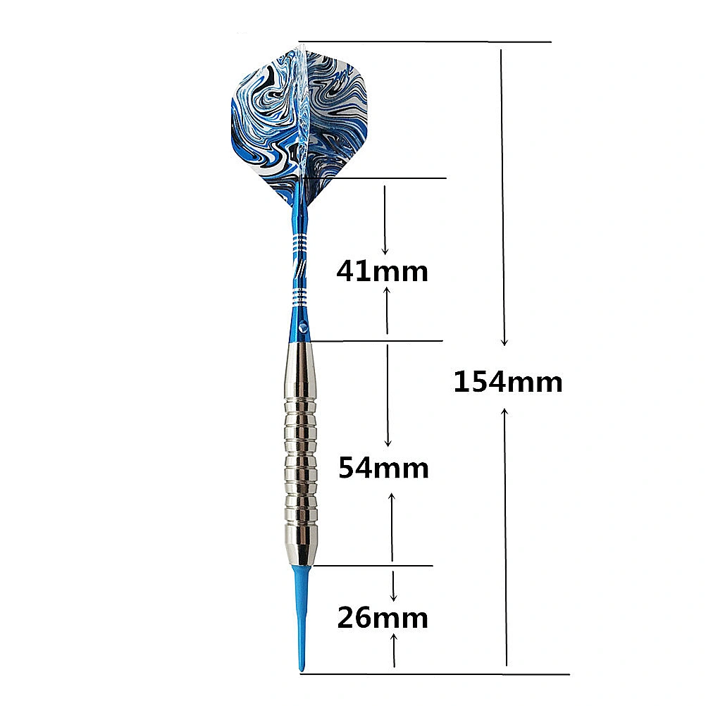 1 Set Professional High-End Dart Set Pin-Type Darts 21g Electronic Darts with Storage Case Sliver Blue (3Pcs Darts)