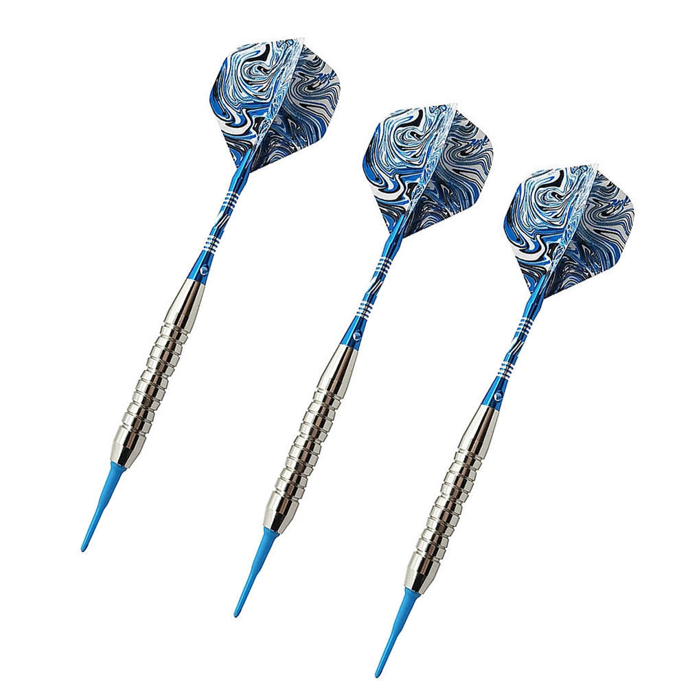 1 Set Professional High-End Dart Set Pin-Type Darts 21g Electronic Darts with Storage Case Sliver Blue (3Pcs Darts)