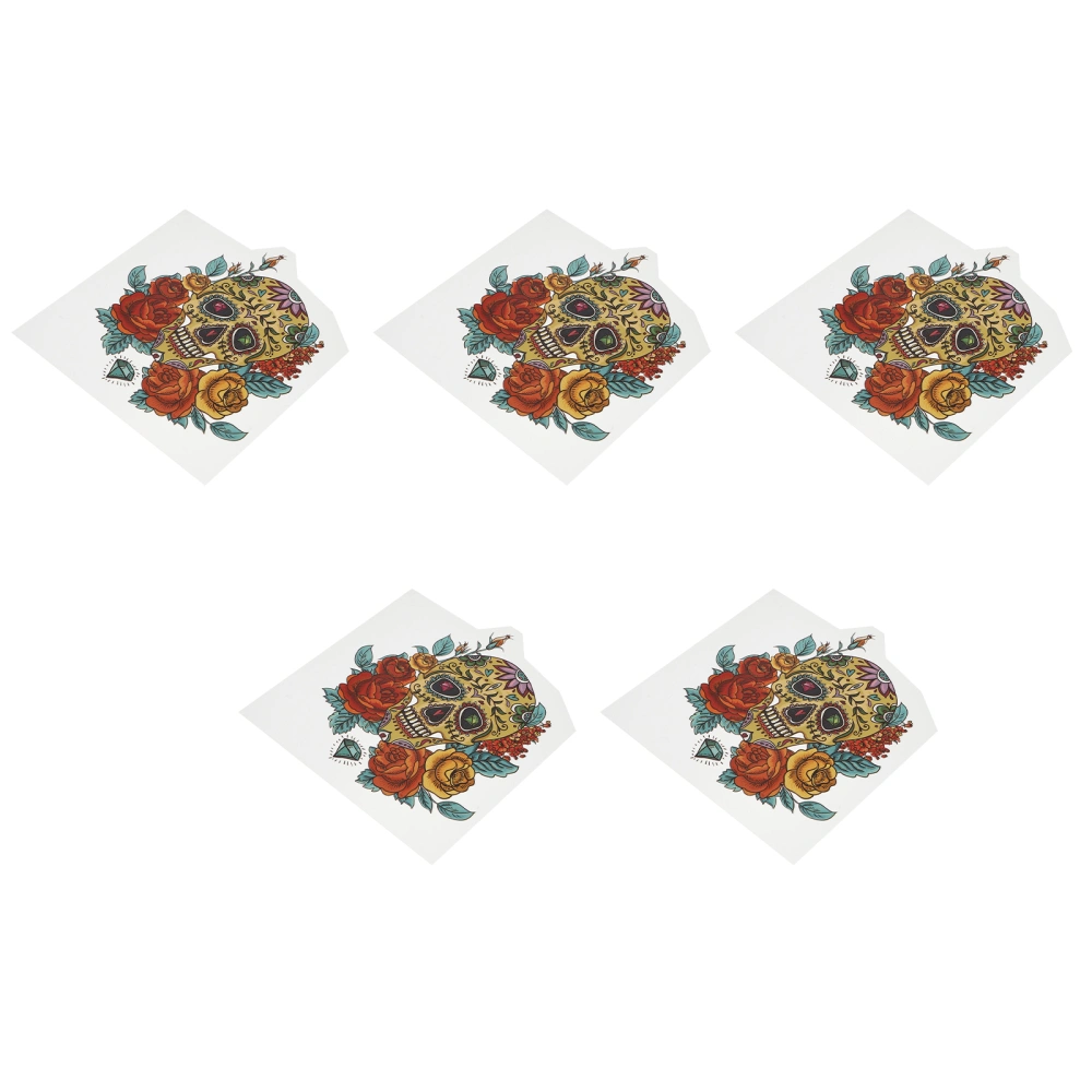 5pcs Hot Stamping Embroidery Hot Cloth Stickers DIY Applique Iron On Parch