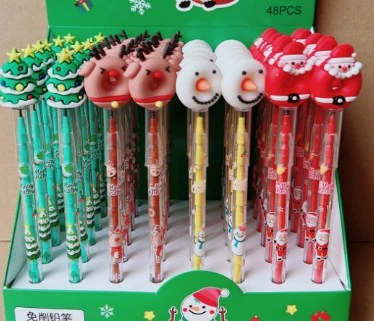 16 Pcs Pencils Cartoon Pencils Plastic Students Pencils Christmas Supplies Party Favors