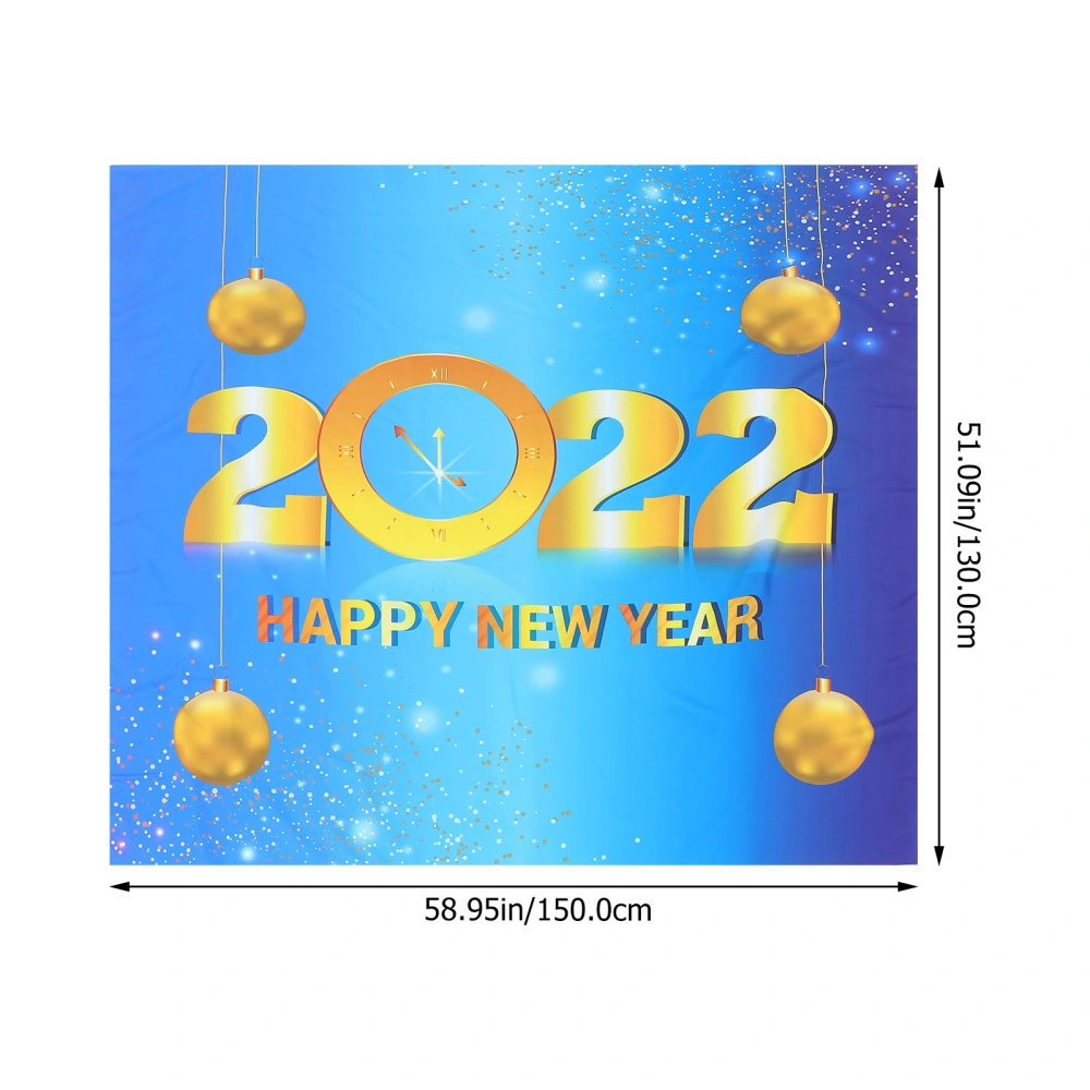 1pc 2022 New Year Themed Tapestry Pendant Indoor Background Tapestry Decor