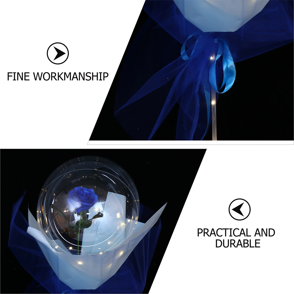 2Pcs LED Glowing Balloon Bouquet Decoration Pretty Wedding Decor without Battery
