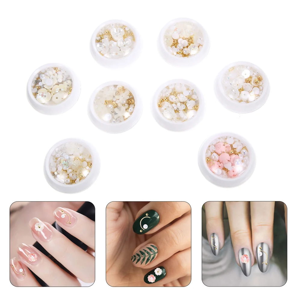 8Pcs Nail Art DIY Accessories Manicure Tools Nail Patches Manicure Supplies