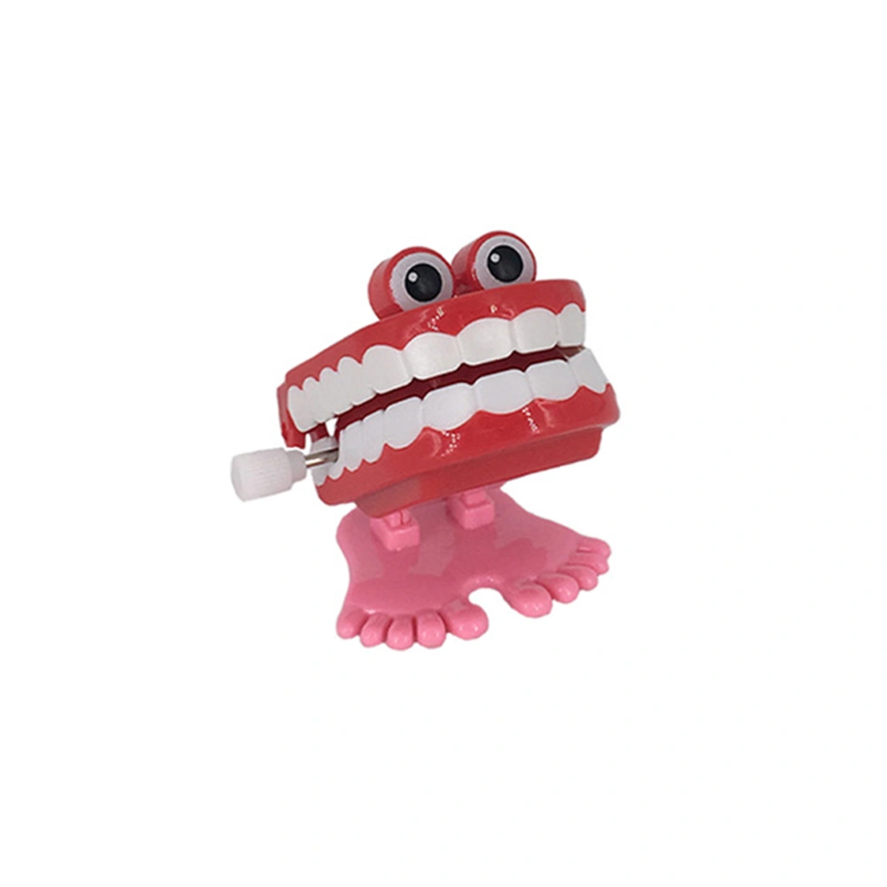 Novelty Funny Vibrating Wind Up Toys Walking Wind Up Teeth with Eyes Feet