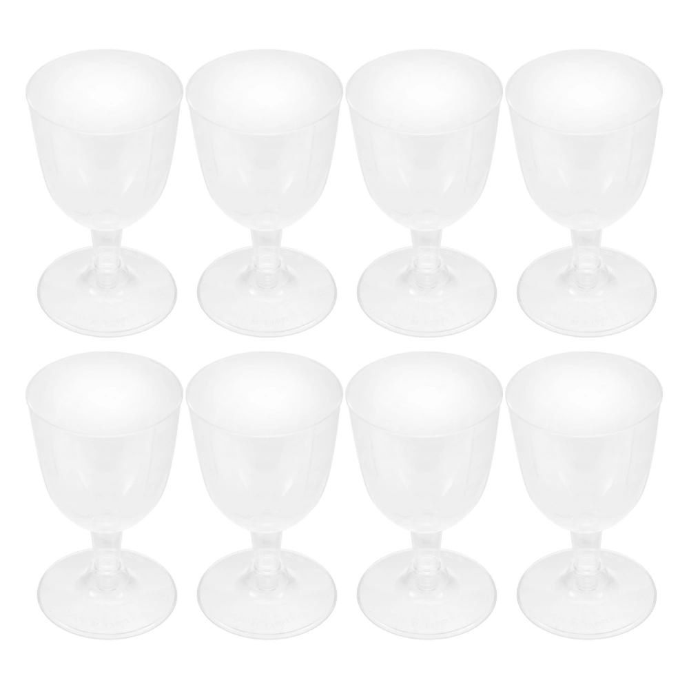 20pcs 170ml Disposable Cups Mousse Goblet Red Wine Cups Champagne Cups