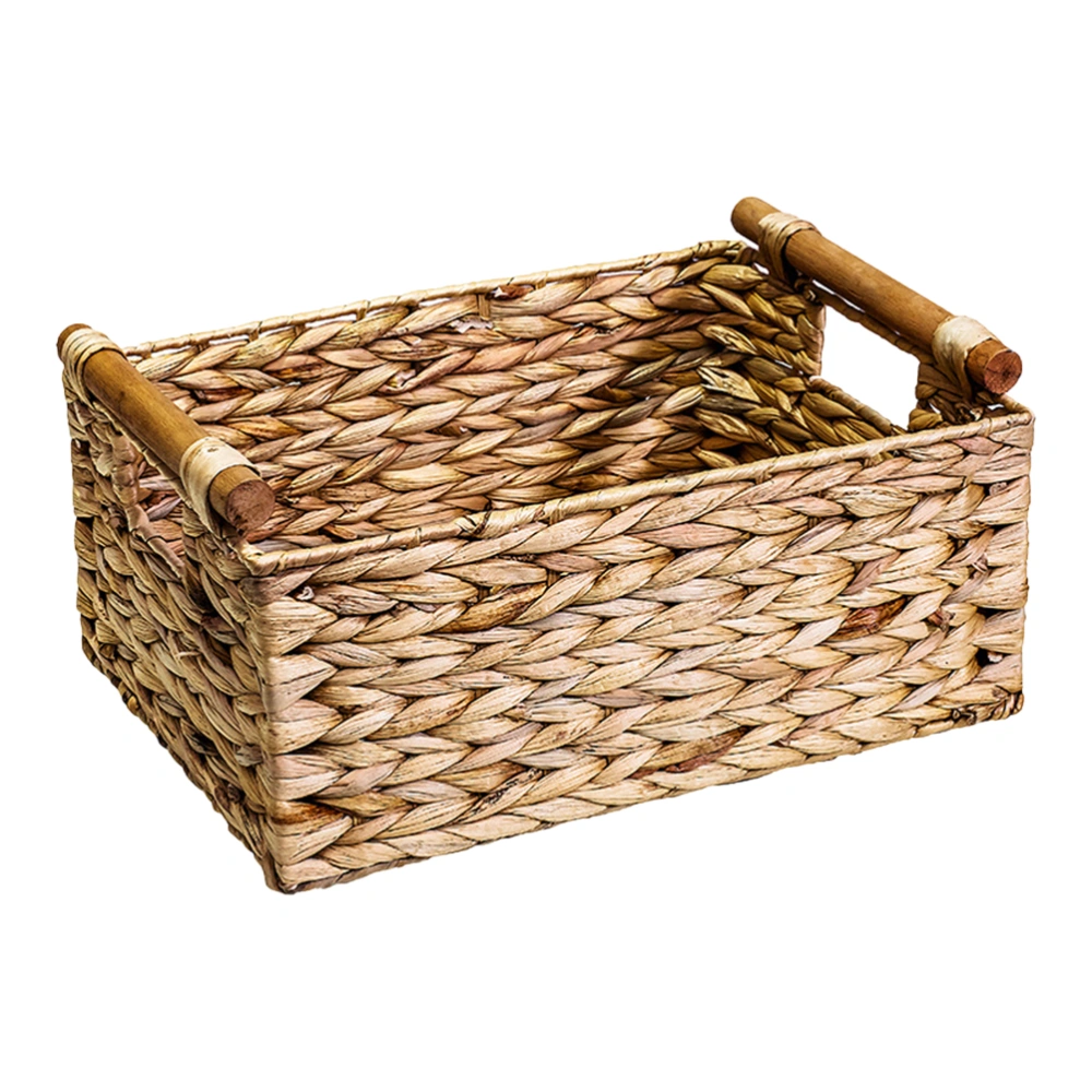 Rattan Woven Storage Basket Desktop Sundries Holder Household Supplies Basket