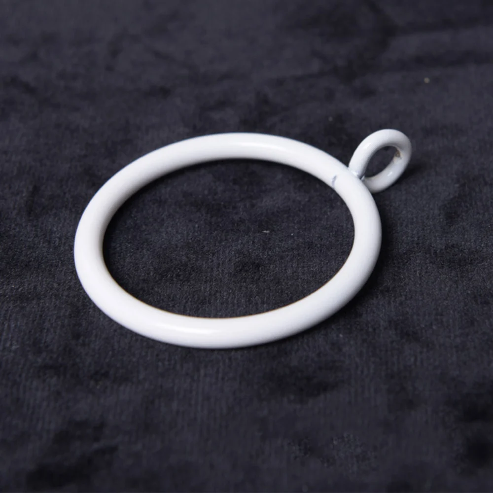 24pcs Durable Curtain Rings Practical Curtain Fastener Curtain Clip Hook Curtain Hanging Hook for Home (White 38MM)