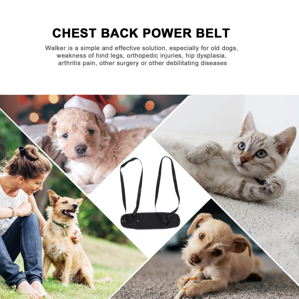 Dog Support Harness Rear Lifting Harness Portable Dog Sling Dog Traction Rope