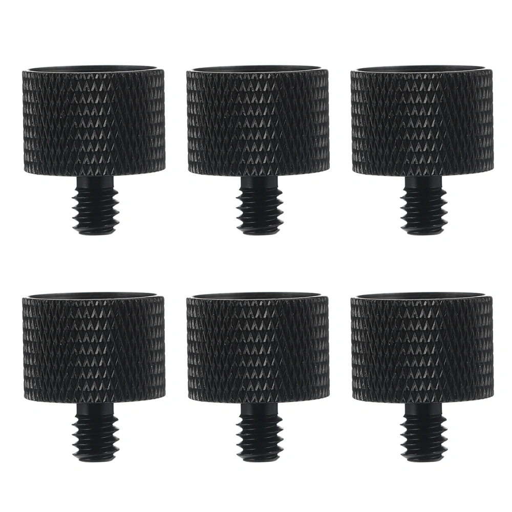 6 Pcs 5/8 to 1/4 Mini Microphone Tripod Screw Multifunctional Adapter Screws