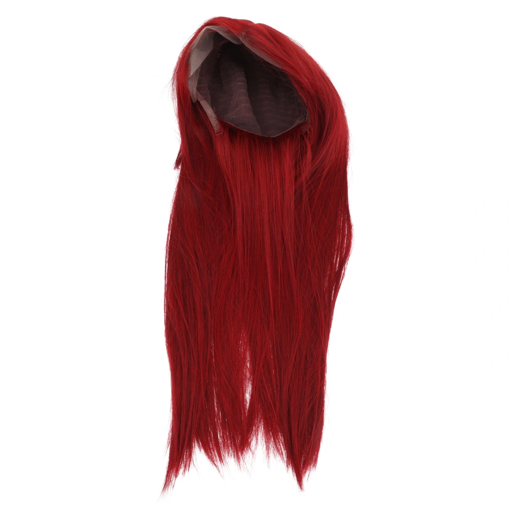 Claret Hair Extension Wig High Temperature Silk Women Wig Natural Straight Wig