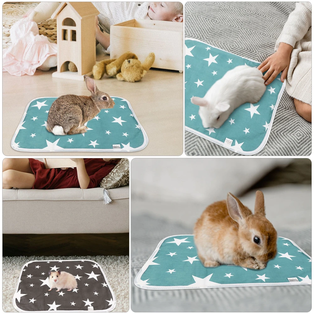 4Pcs Washable Rabbit Bedding Household Bunny Liners Wear-resistant Cage Liners