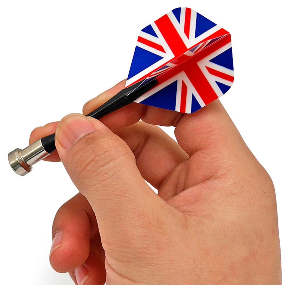 10pcs Universal Magnetic Dart British American Flag Pattern Dart Assorted Color