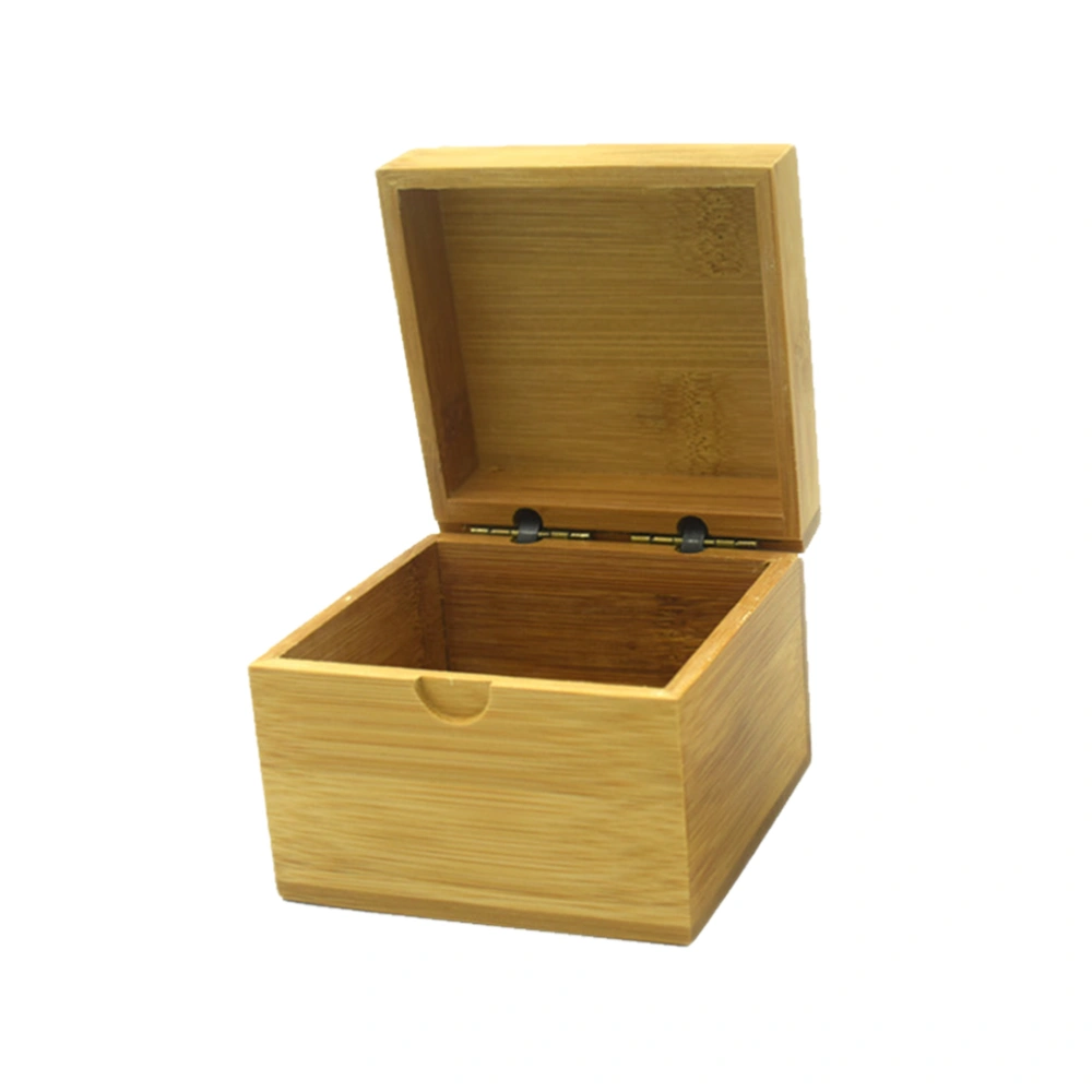 Watch Box Holder Bamboo Watch Organizer Storage Box Jewelry Bracelet Storage Gift Case (Bamboo Watch Box + Linen Pillow)