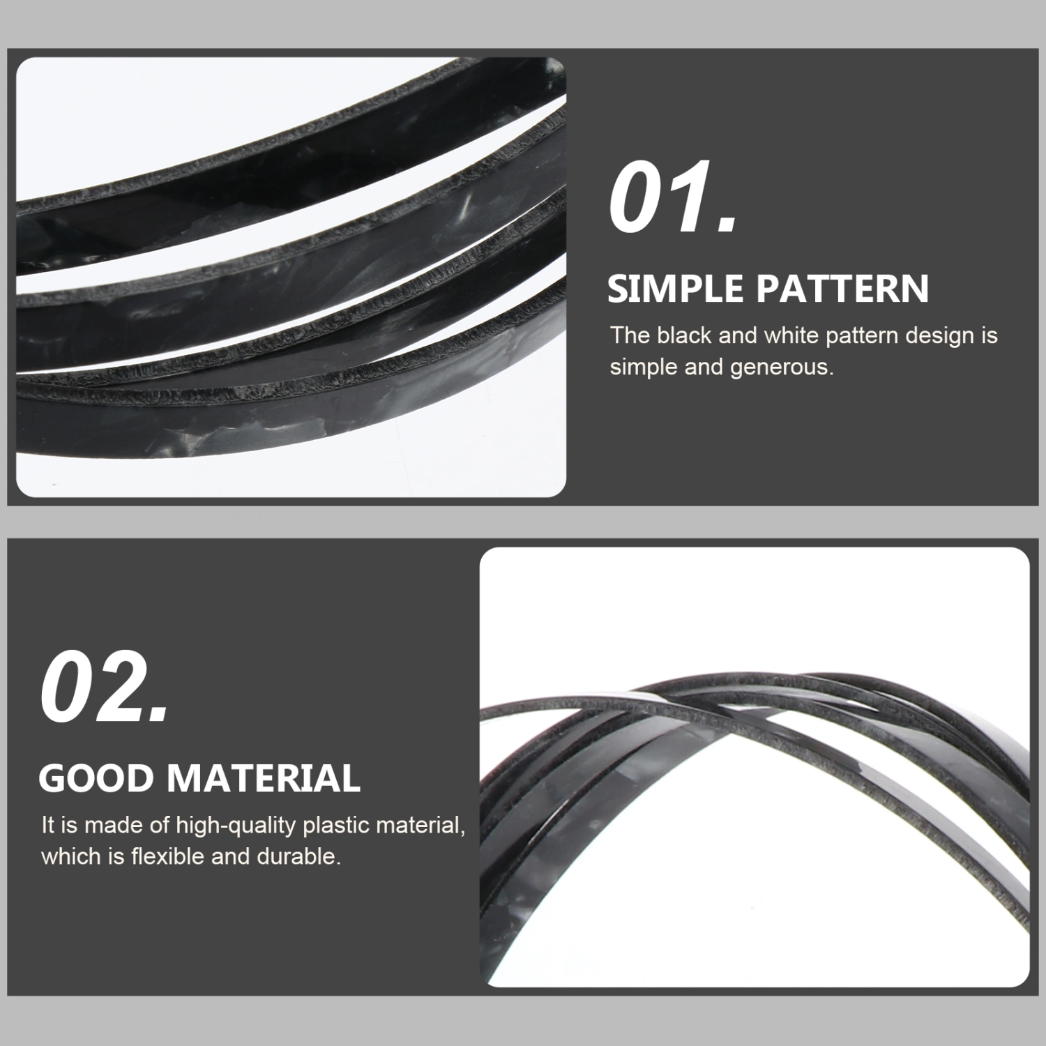 1Pc Guitar Binding Purfling Strip Plastic Purfling Strip for Guitar Ukulele