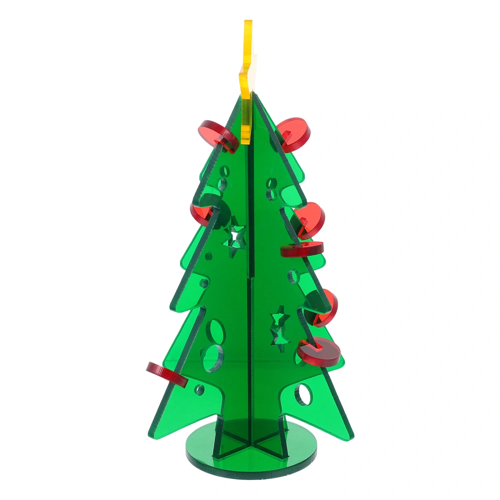 DIY Acrylic Christmas Tree Adornment Creative Desktop Decor Home Small Ornament