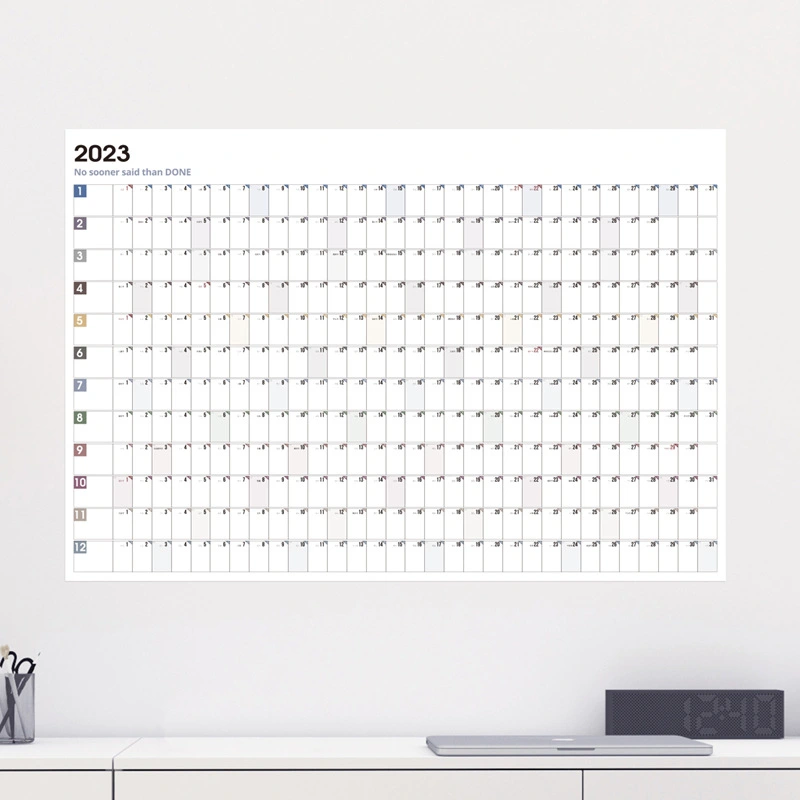 Simple Large Calendar Wall-mounted 365-day Schedule