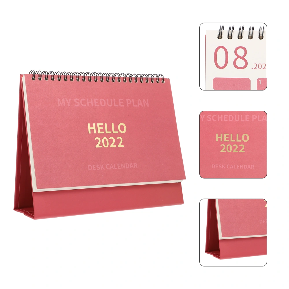 Household Month Calendar Folding Table Calendar Delicate Schedule Calendar