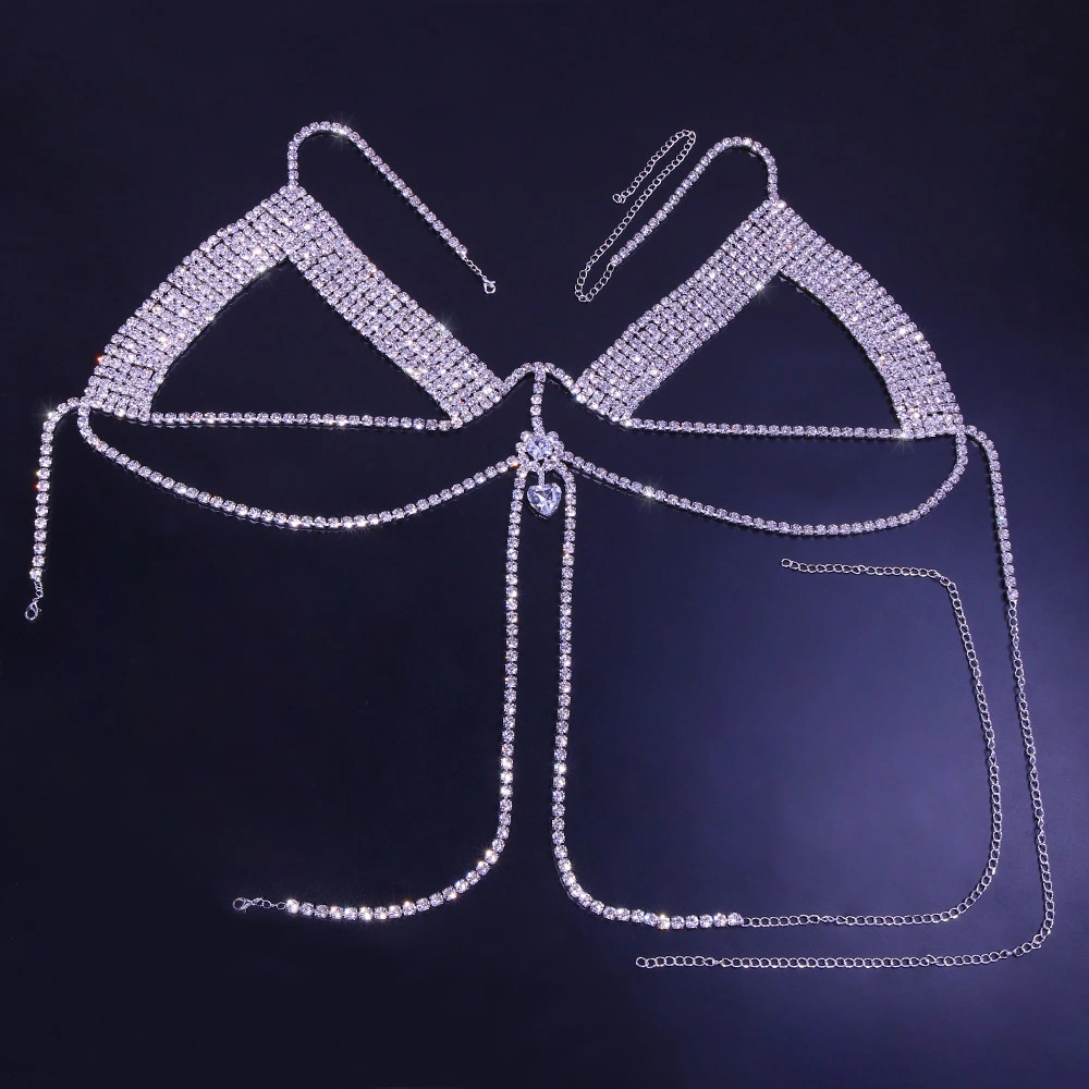 Rhinestone Chest Chain Fashion Nightclub Full Of Diamonds