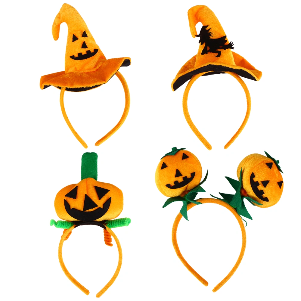 4pcs Cartoon Hair Halloween Hair Band Party Hair Clasp Hair Accessories