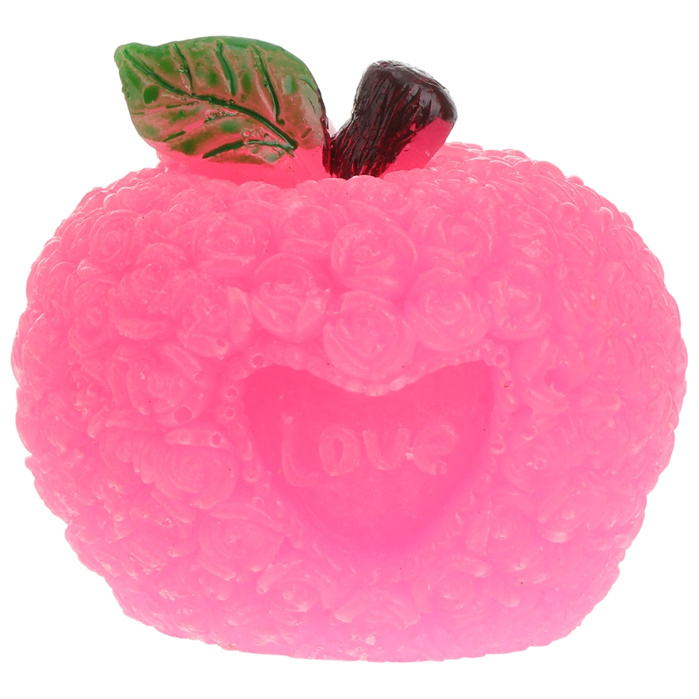 Fragrant Apple-shaped Candle Carved Christmas Paraffin Wax Candle Scented and Organic Candle for Home Travel(Pink)