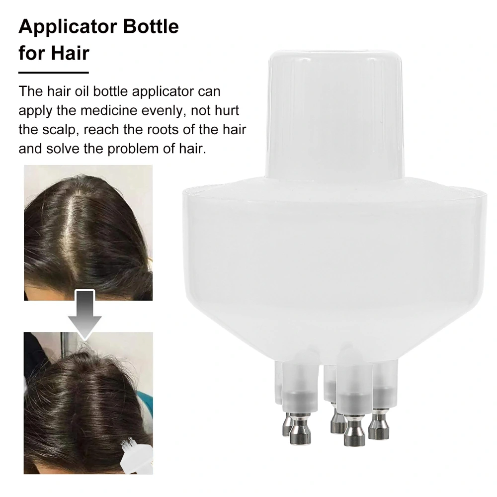 1 Set Plastic Empty Bottle Applicator Dropper Applicator Bottle for Hair Care