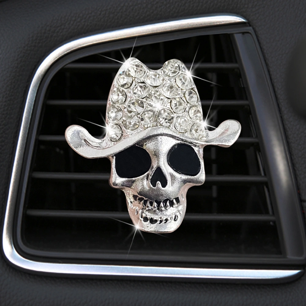 2pcs Car Air Freshener Clip Car Air Conditioner Air Outlet Skull Decoration