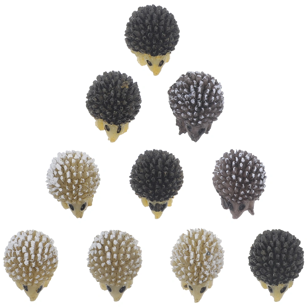 10pcs Miniature Hedgehog Landscape Garden Decoration Ornaments