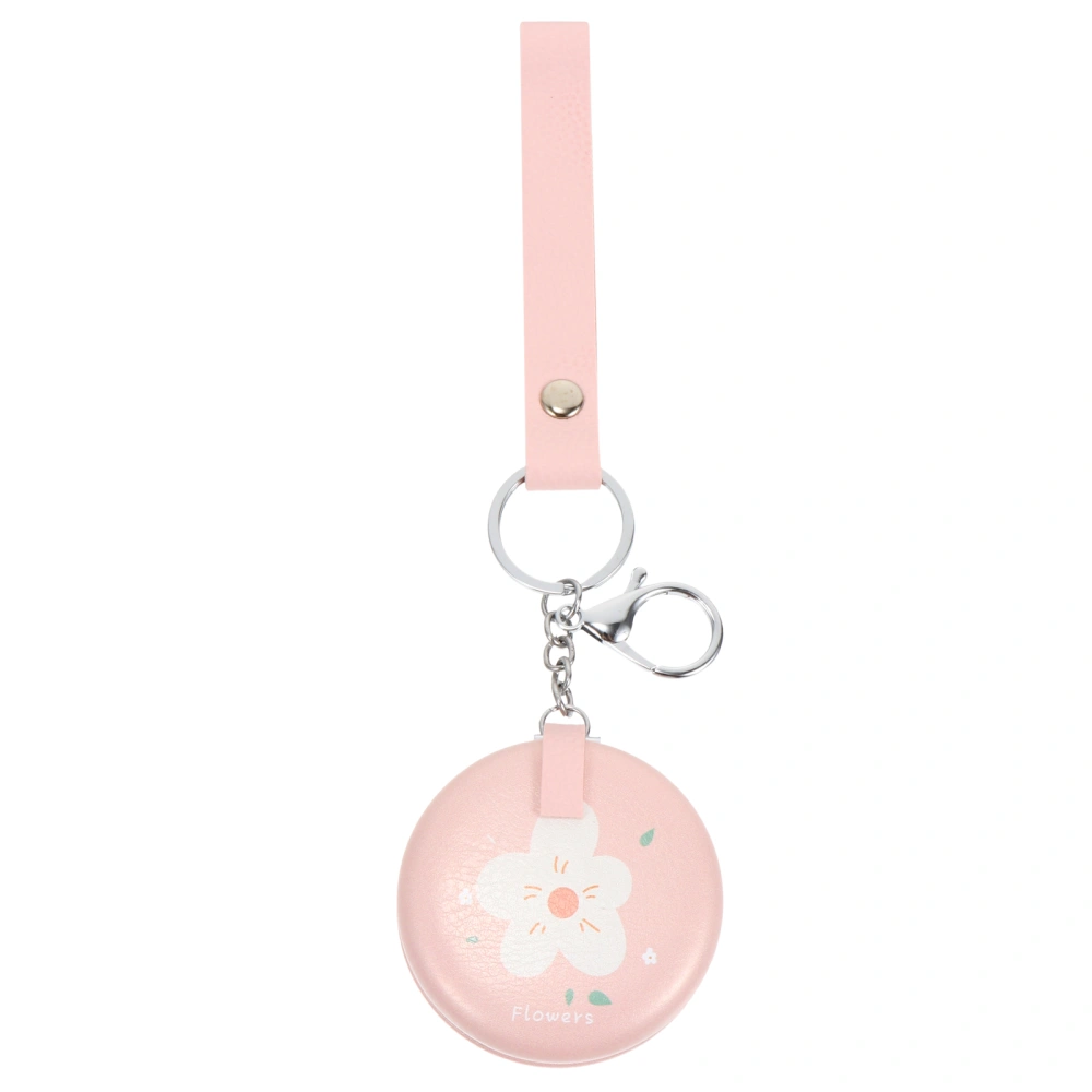 1pc Mini Portable Make-up Mirror Delicate Pocket Mirror as a Metal Key Ring