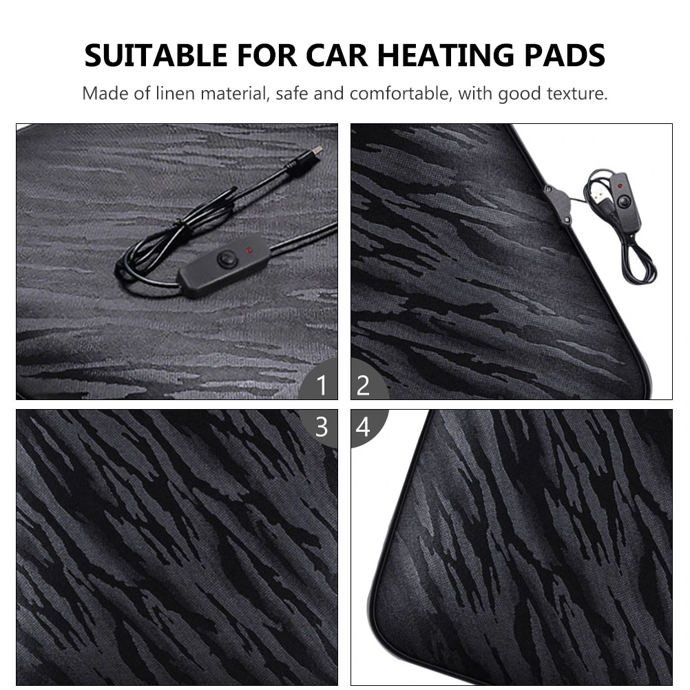 2pcs Heated Car Seat Cushion USB Automobile Car Seat Pad Warm Seat Protector