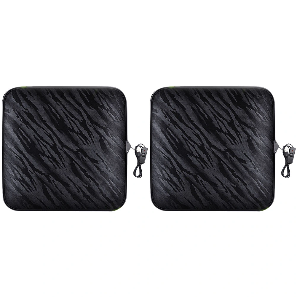 2pcs Heated Car Seat Cushion USB Automobile Car Seat Pad Warm Seat Protector