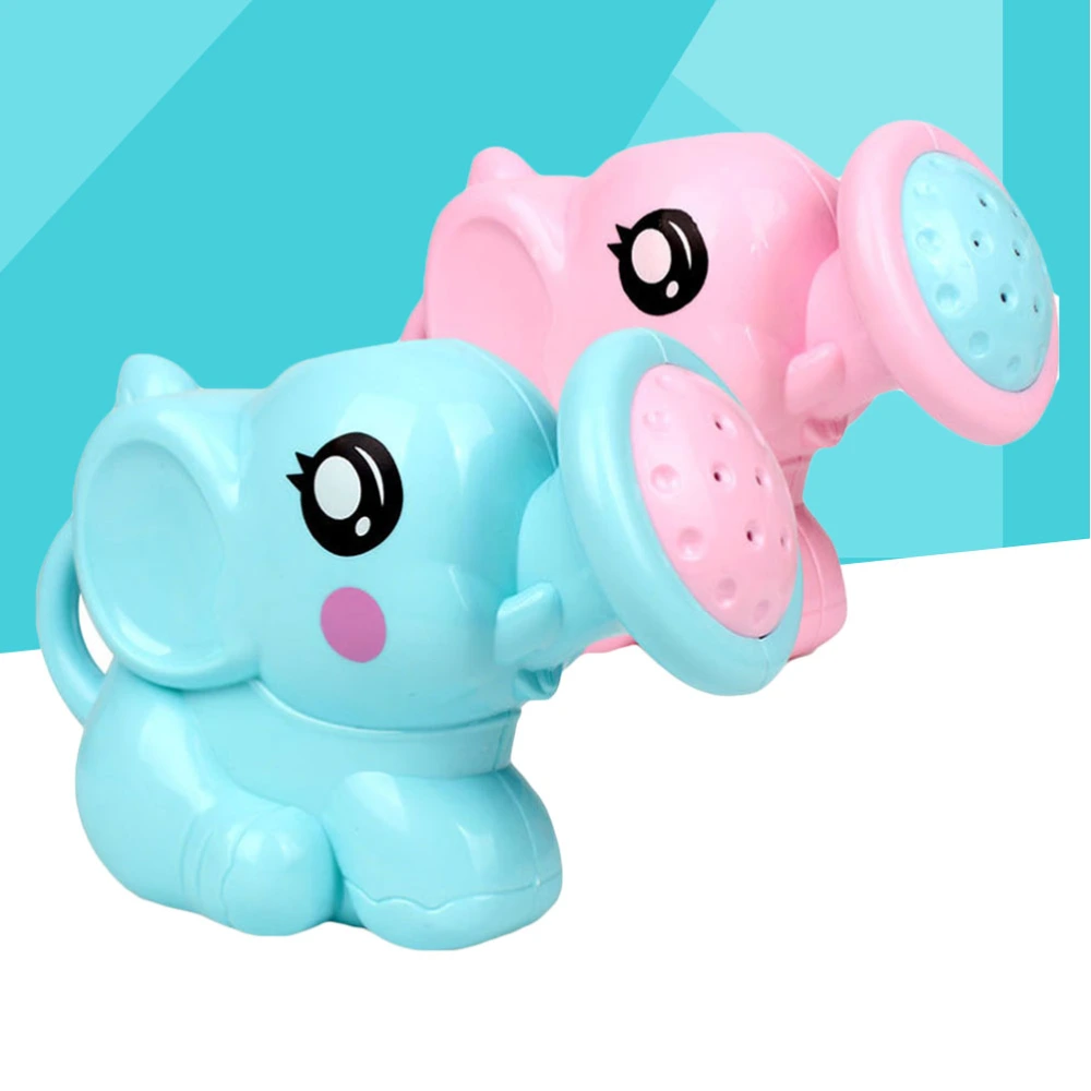 Water Squirt Baby Bath Toy Elephant Spray Water Pump Swimming Pool Bathroom Bathtub Toys (Random Color)