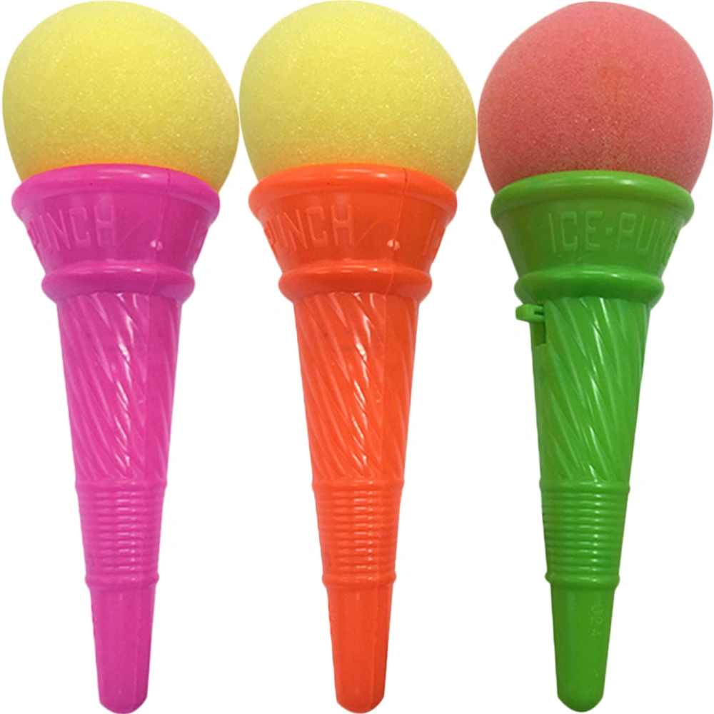 3Pcs Ice Cream Shooters Ice Cream Shape Toy Kid's Outdoor Toys Outdoor Launch Toy