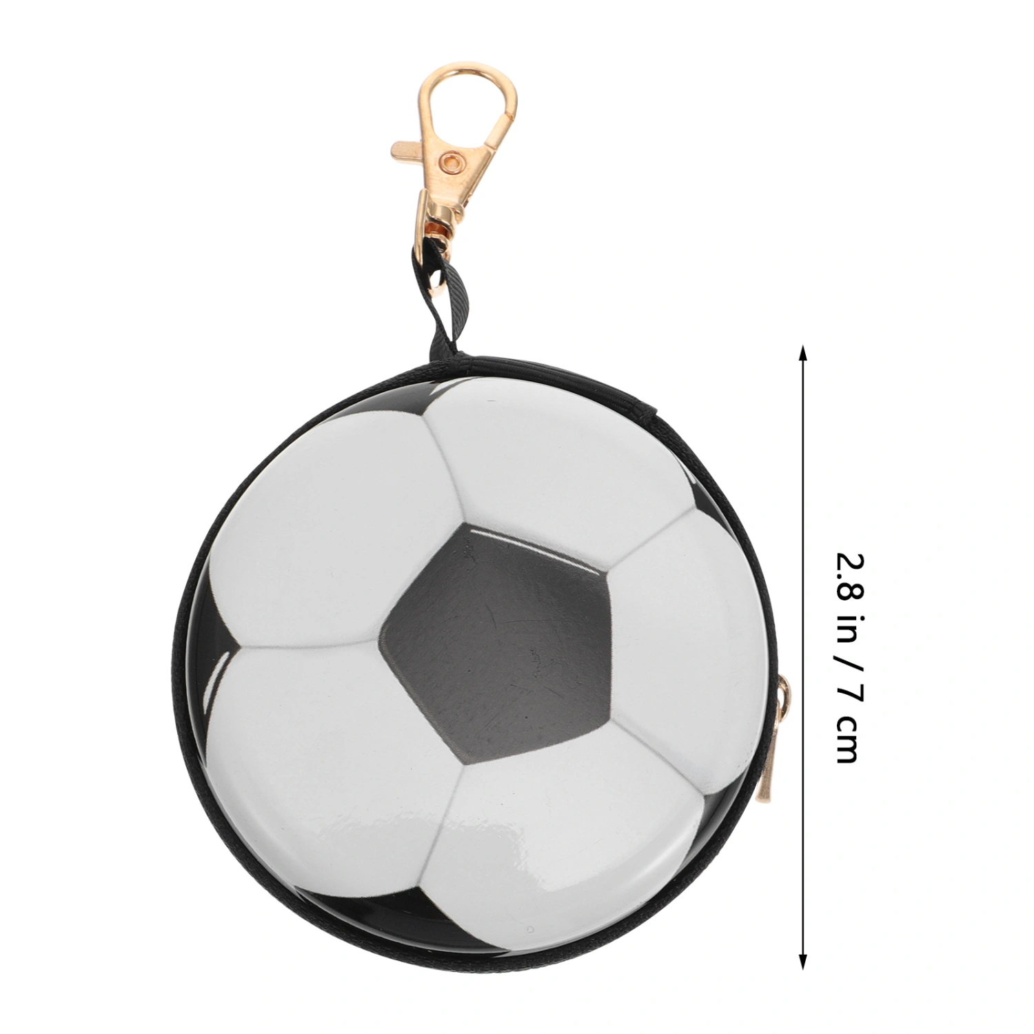 2pcs Tinplate Ball Pattern Coin Purse Keys Case Earphone Storage Box Mini Wallet