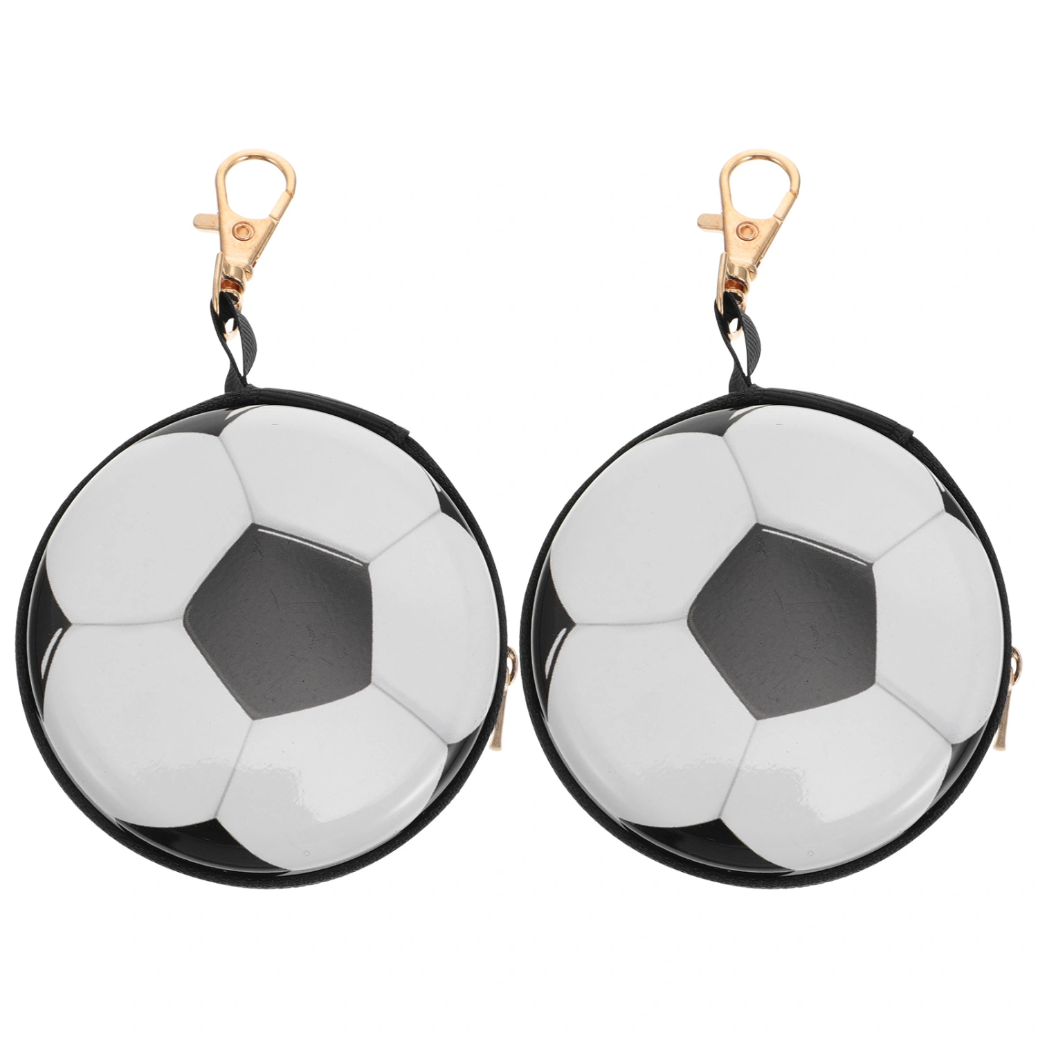 2pcs Tinplate Ball Pattern Coin Purse Keys Case Earphone Storage Box Mini Wallet