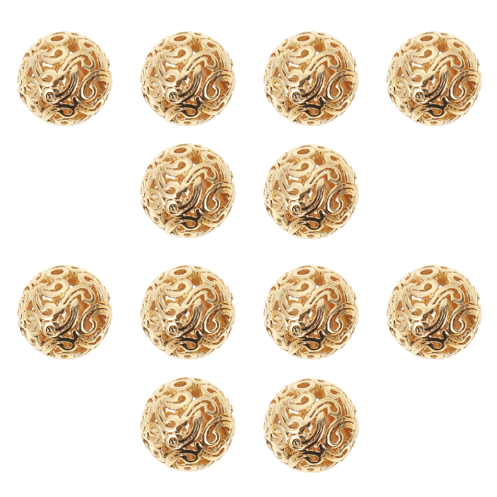 20PCS Round Hollow Out Bead DIY Making Bead Kid Early Educational Plaything Bead