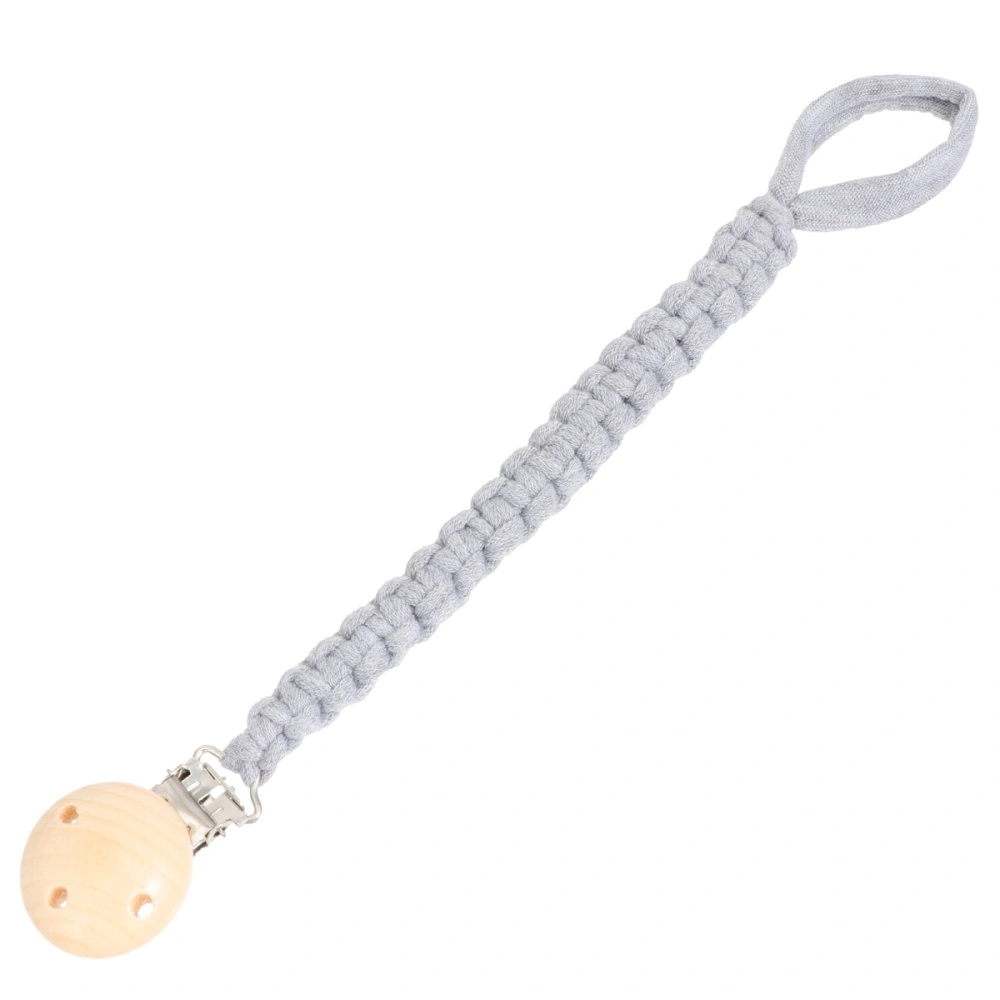 1pc Baby Dummy Clips Pacifier Clip Holder Hand-Woven Cotton Pacifier Chain