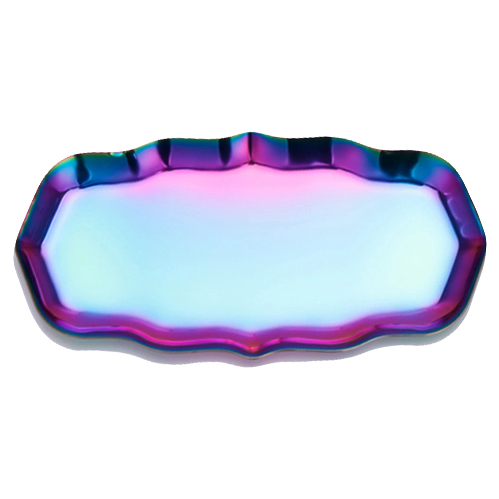 Stainless Steel Jewelry Plate Jewelry Dish Jewelry Container Cosmetic Tray