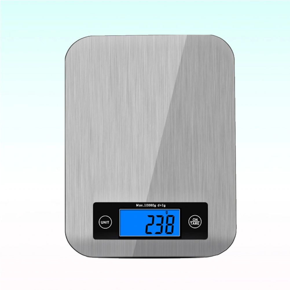 Portable 10kg Kitchen Digital Scale Multifunction Electronic Platform Scale for Coffee Tea Leaf Kitchen Food Jewelry (Grey)