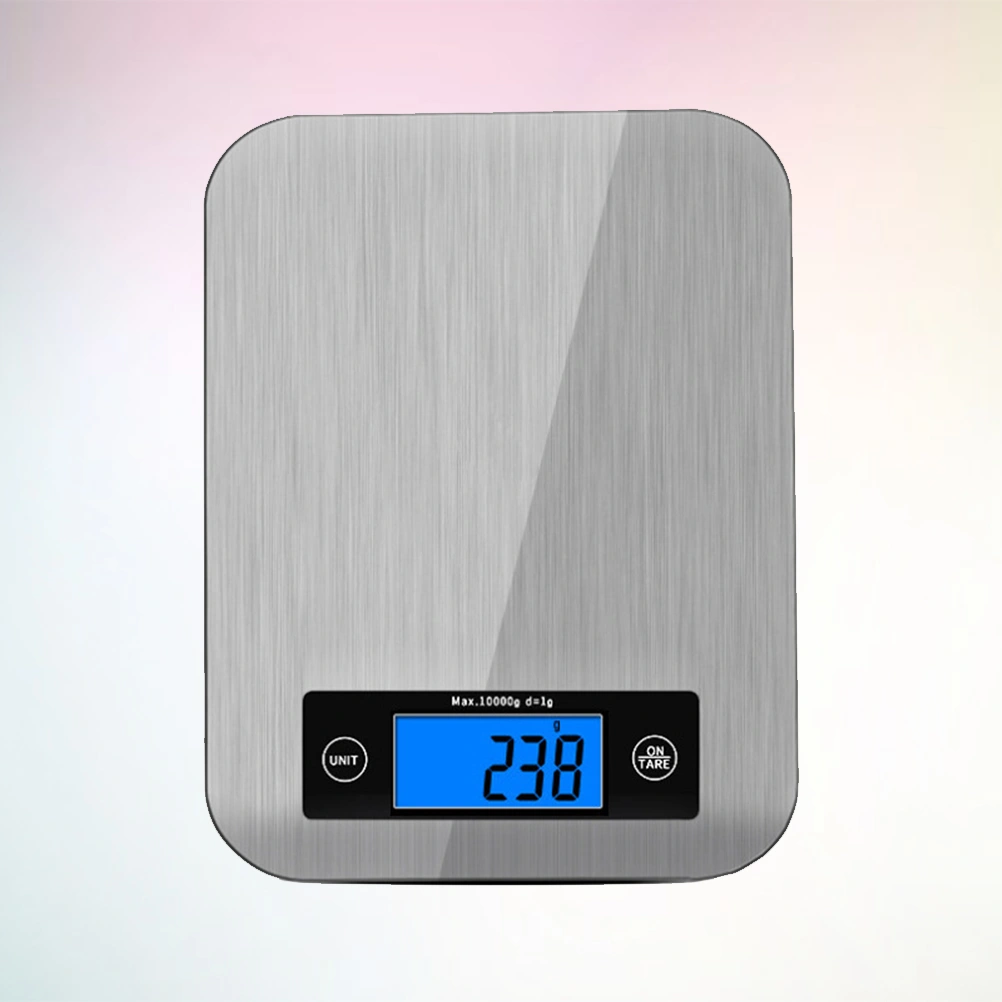 Portable 10kg Kitchen Digital Scale Multifunction Electronic Platform Scale for Coffee Tea Leaf Kitchen Food Jewelry (Grey)