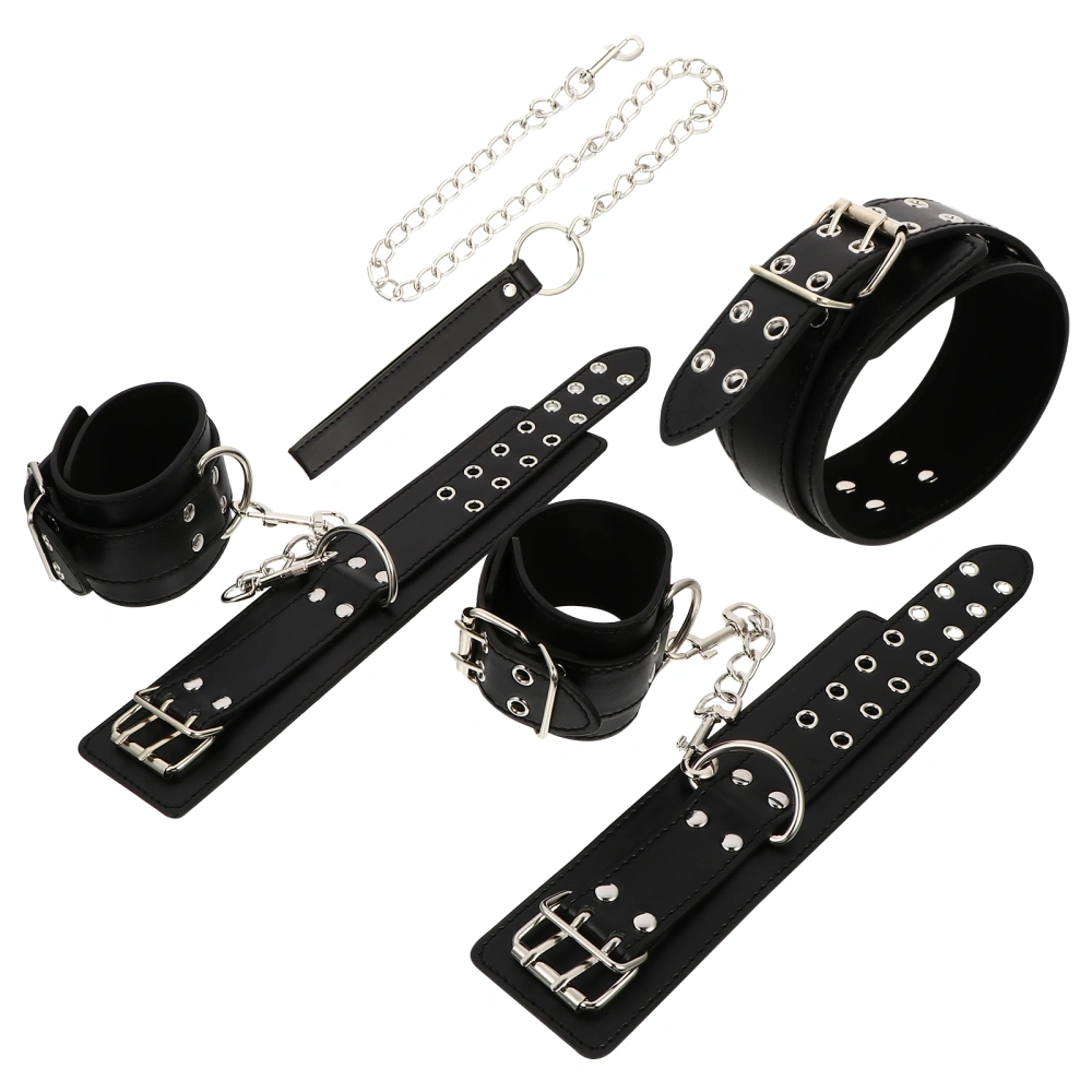 1 Set Sex Bondage Cover Neck Choker Sex Handcuff Sex Toy Set Leg Cuff for SM