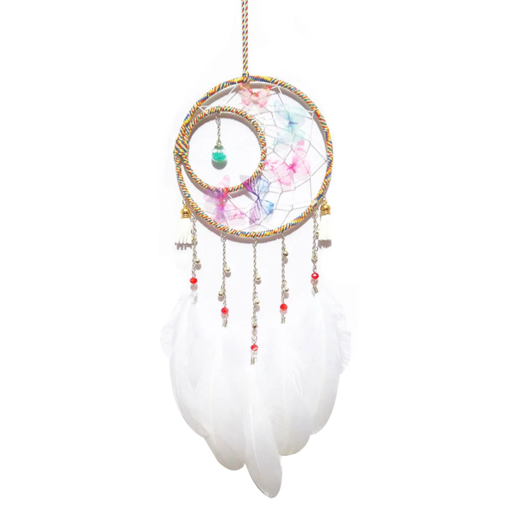 1pc Feather Dreamcatcher Wall Hanging Decoration Room Dreamcatcher Household Ornament