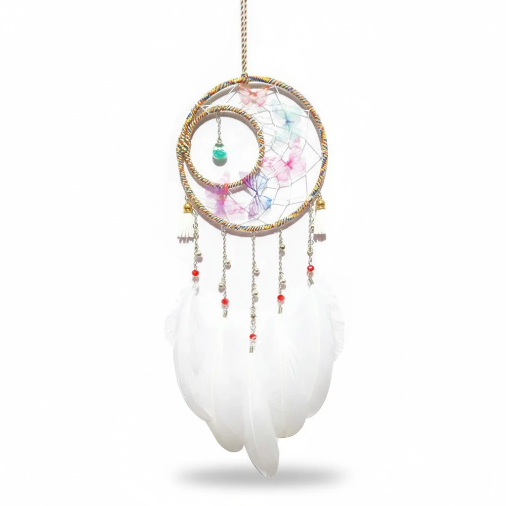 1pc Feather Dreamcatcher Wall Hanging Decoration Room Dreamcatcher Household Ornament