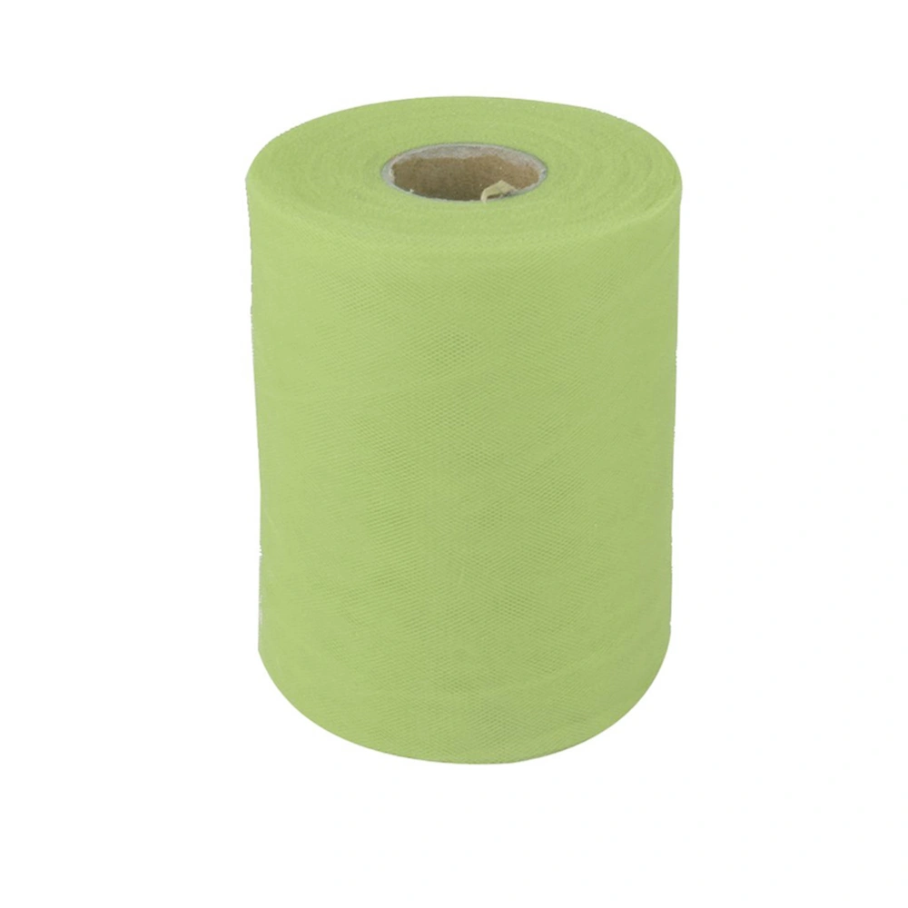 6"x100YD Tulle Fabric Roll for Wedding Party Bow Banquet Craft Favor Decoration (Grass Green)