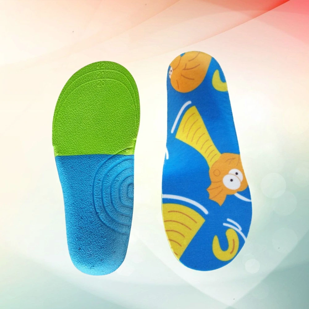 1 Pair Baby Insoles Orthotic Insole Inner Special Heel Pads Arch Correction Insole for Children (Assorted Color Size M 26-29)