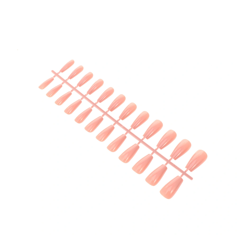 3 Sets/72pcs Nail Supplies Attractive Color Fake Nails False Nail Tip Artificial Fingernails Nail Art Tool for Woman Girls Lady (Nude Pink)