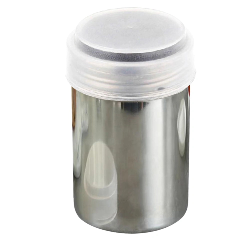 Stainless Steel Seasoning Pot Coffee Powder Dispenser Salt Pepper Bottle Kitchen Supplies With Plastic Cover Size L