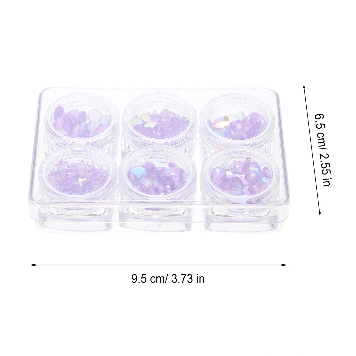 1 Box of Nail Art Studs Colorful Nail Decorations DIY Manicure Decorations