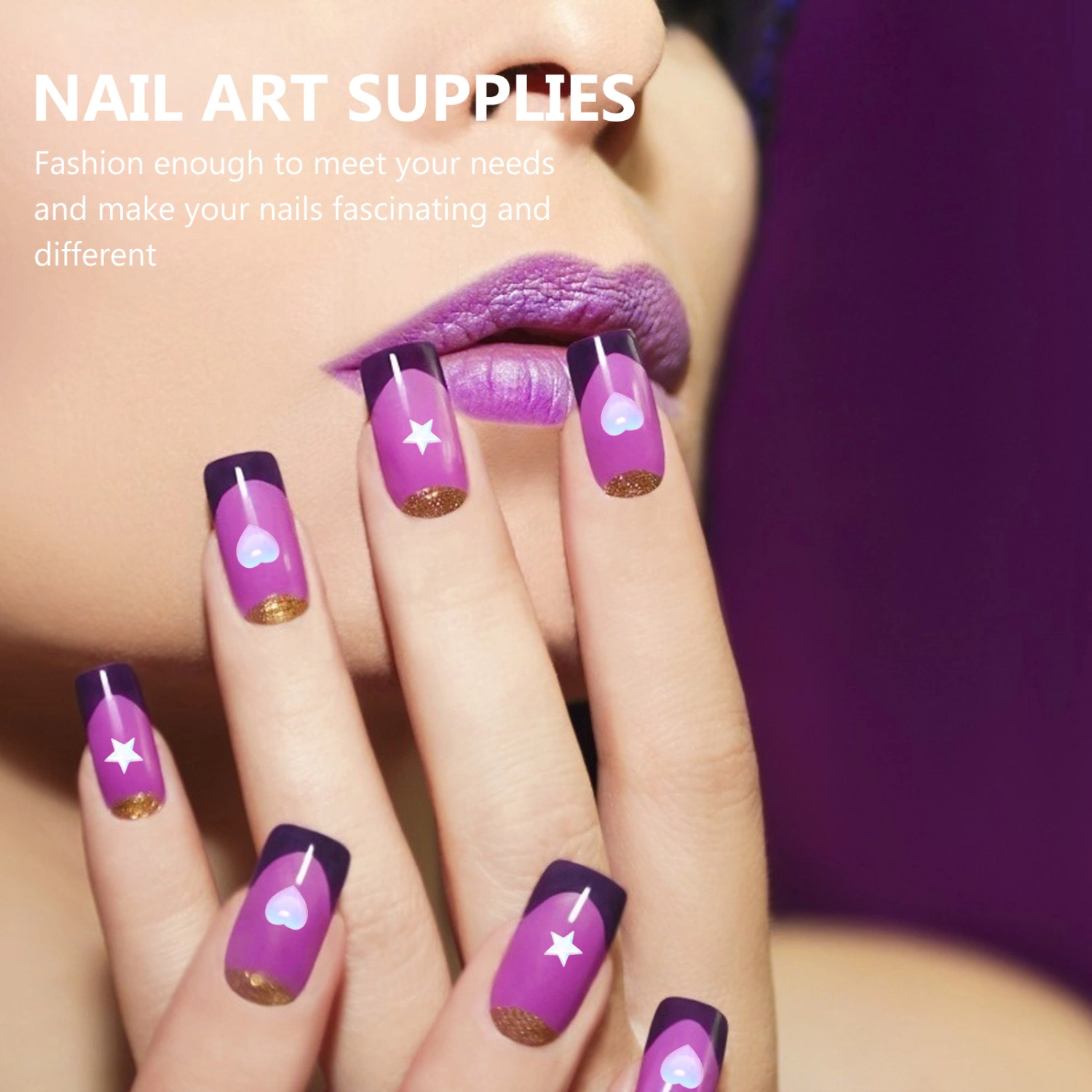 1 Box of Nail Art Studs Colorful Nail Decorations DIY Manicure Decorations
