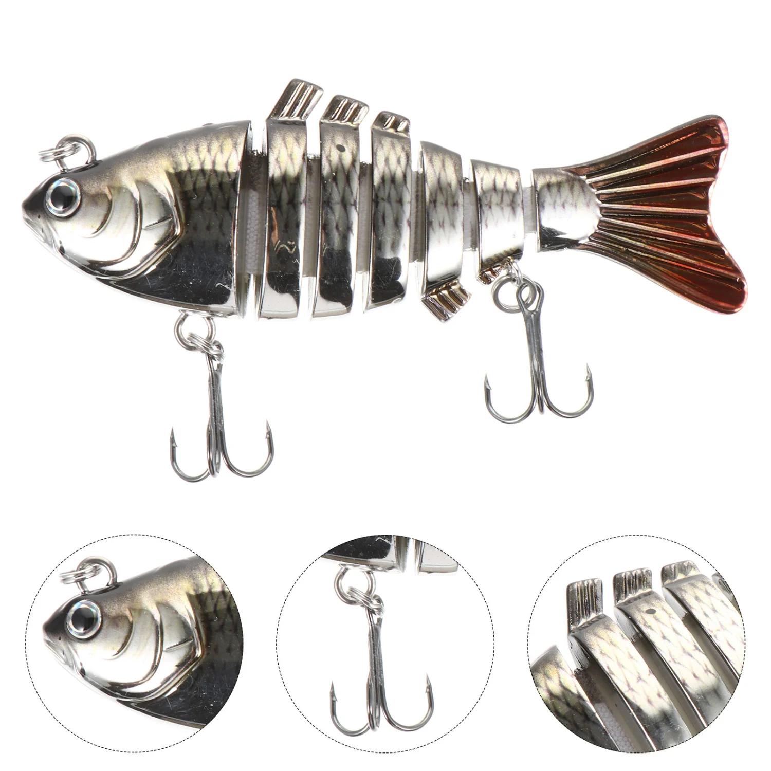 1Pc Simulation Fishing Bait Multi Jointed Fishing Lures Artificial Fishing Prop
